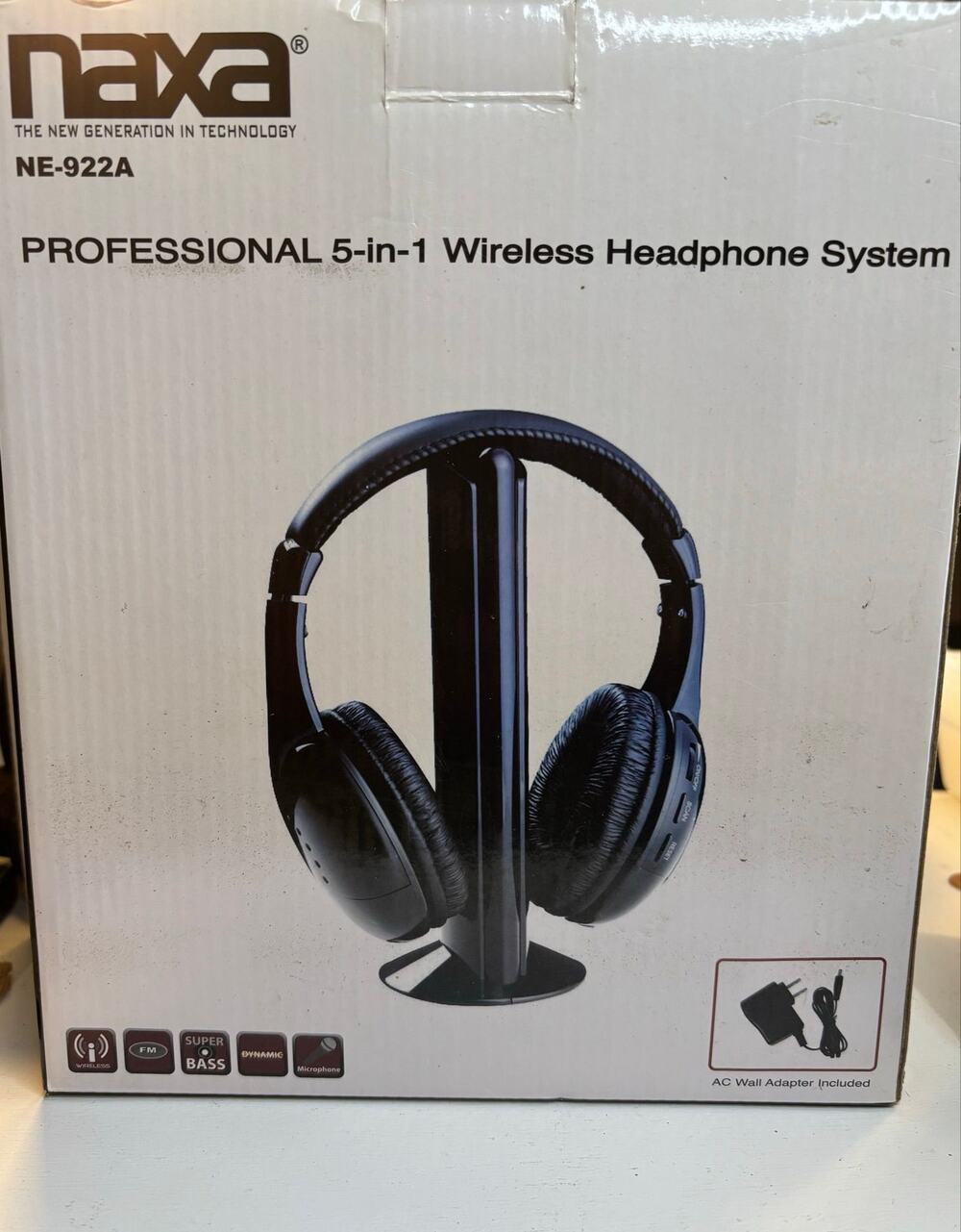 Naxa NE-922A Professional 5-In-1 Wireless Headphone System